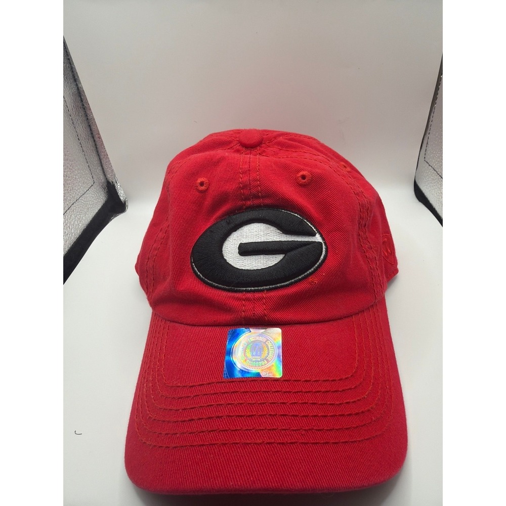New Georgia Bulldogs NCAA Red Top Of The World Memory Fit Hat Standard "G" Logo